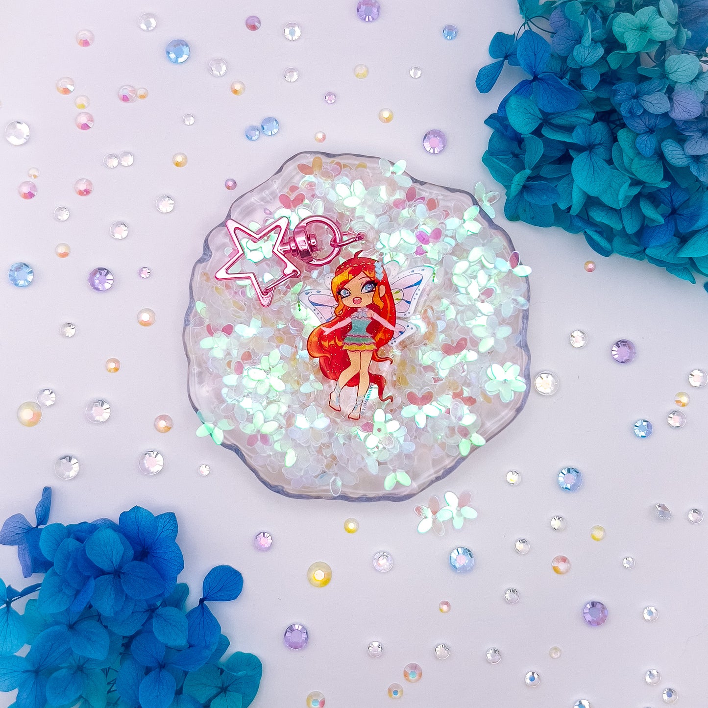 Enchantix Winx Club Glitter Epoxy Acrylic Charms