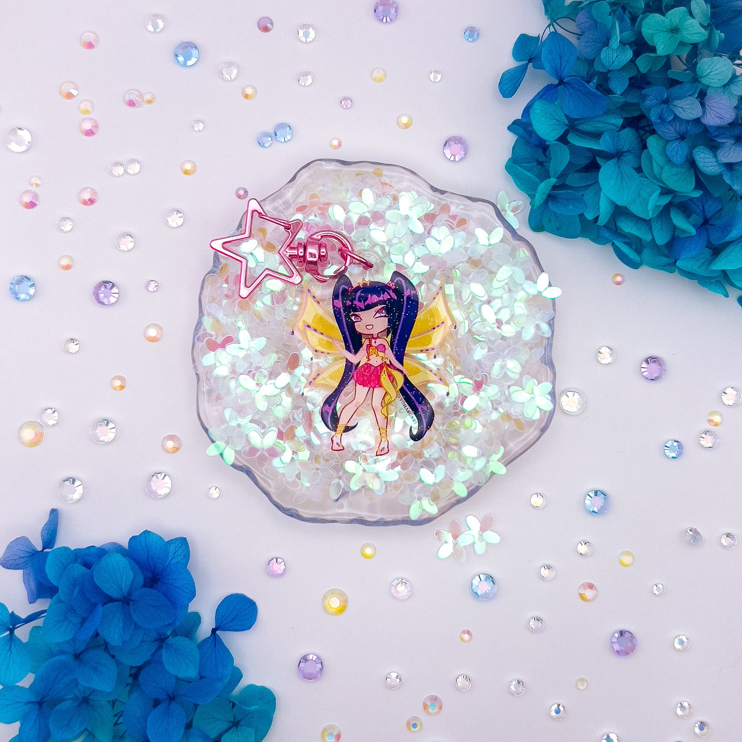 Enchantix Winx Club Glitter Epoxy Acrylic Charms