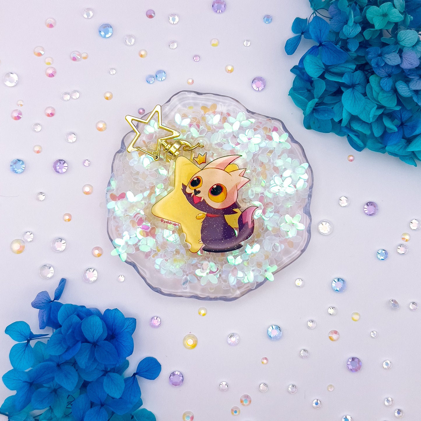 Little Friends Glitter Epoxy Charms