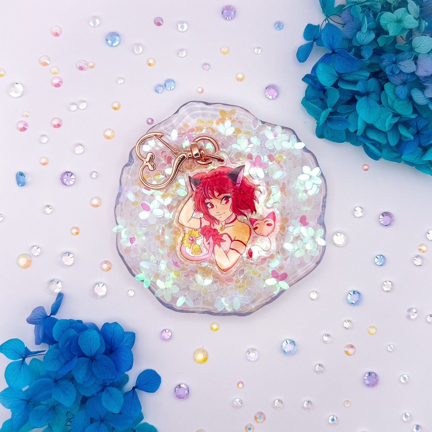 Zoey/Ichigo Holograhic Epoxy Charm