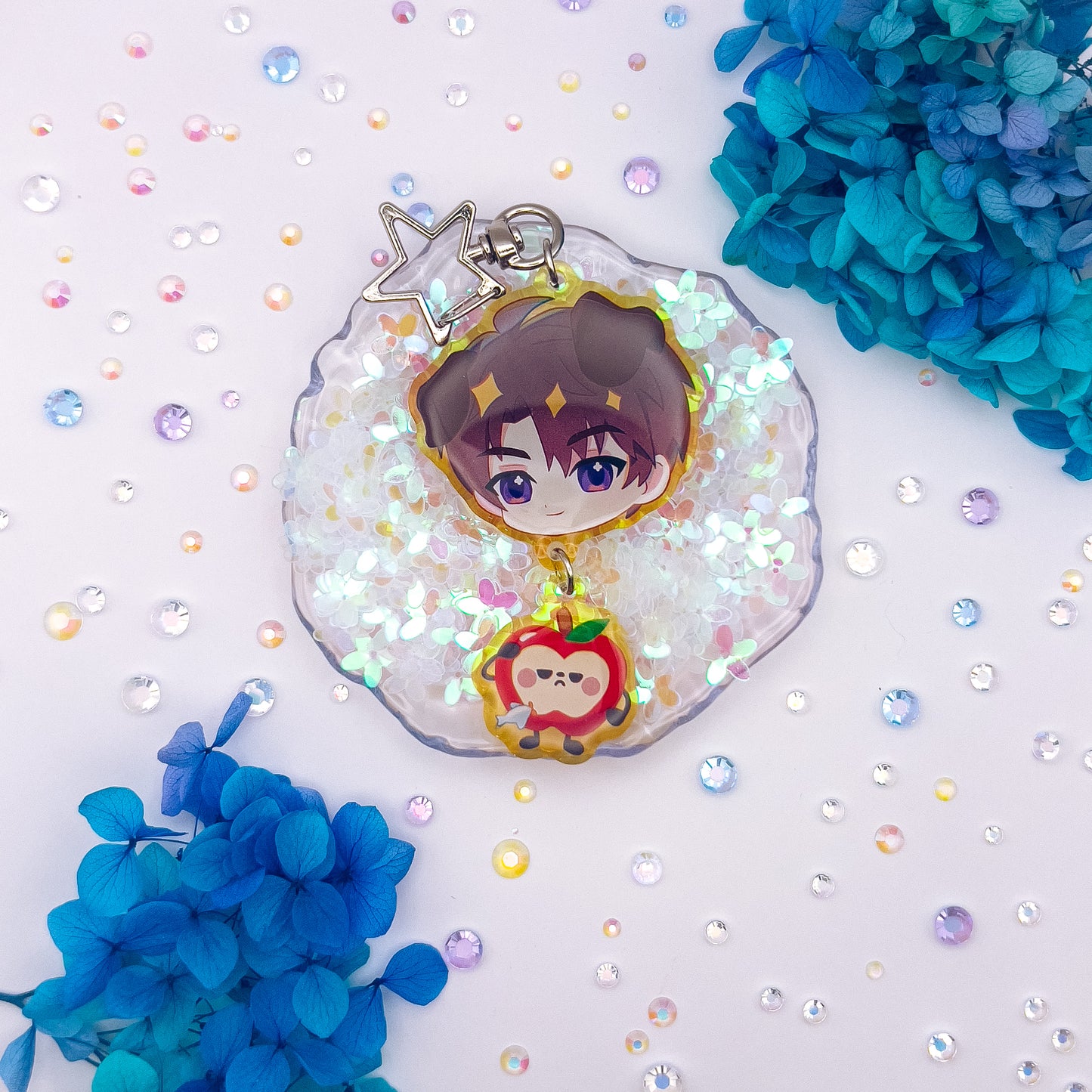 Love and Deepspace Link Epoxy Colored Acrylic Charms