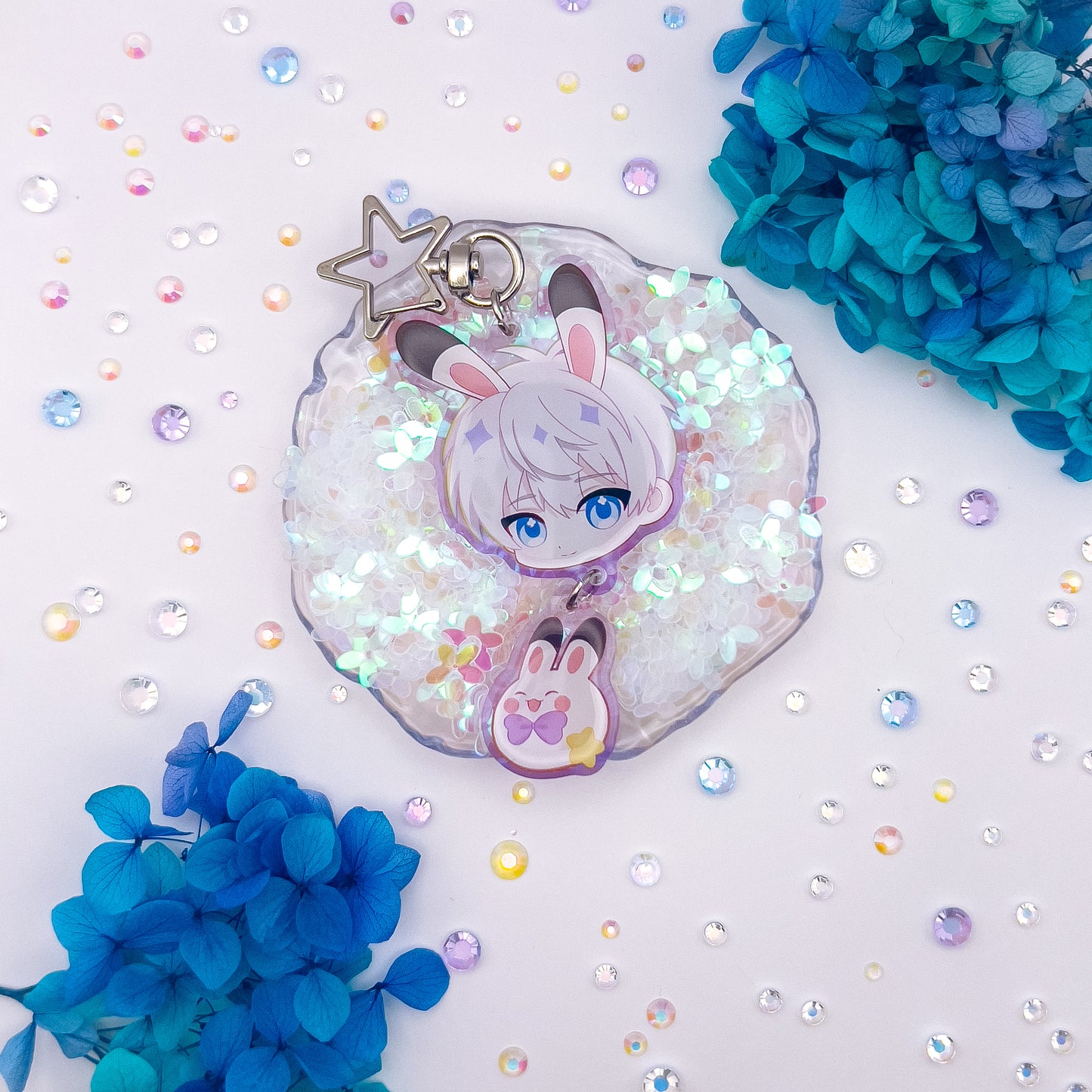 Love and Deepspace Link Epoxy Colored Acrylic Charms