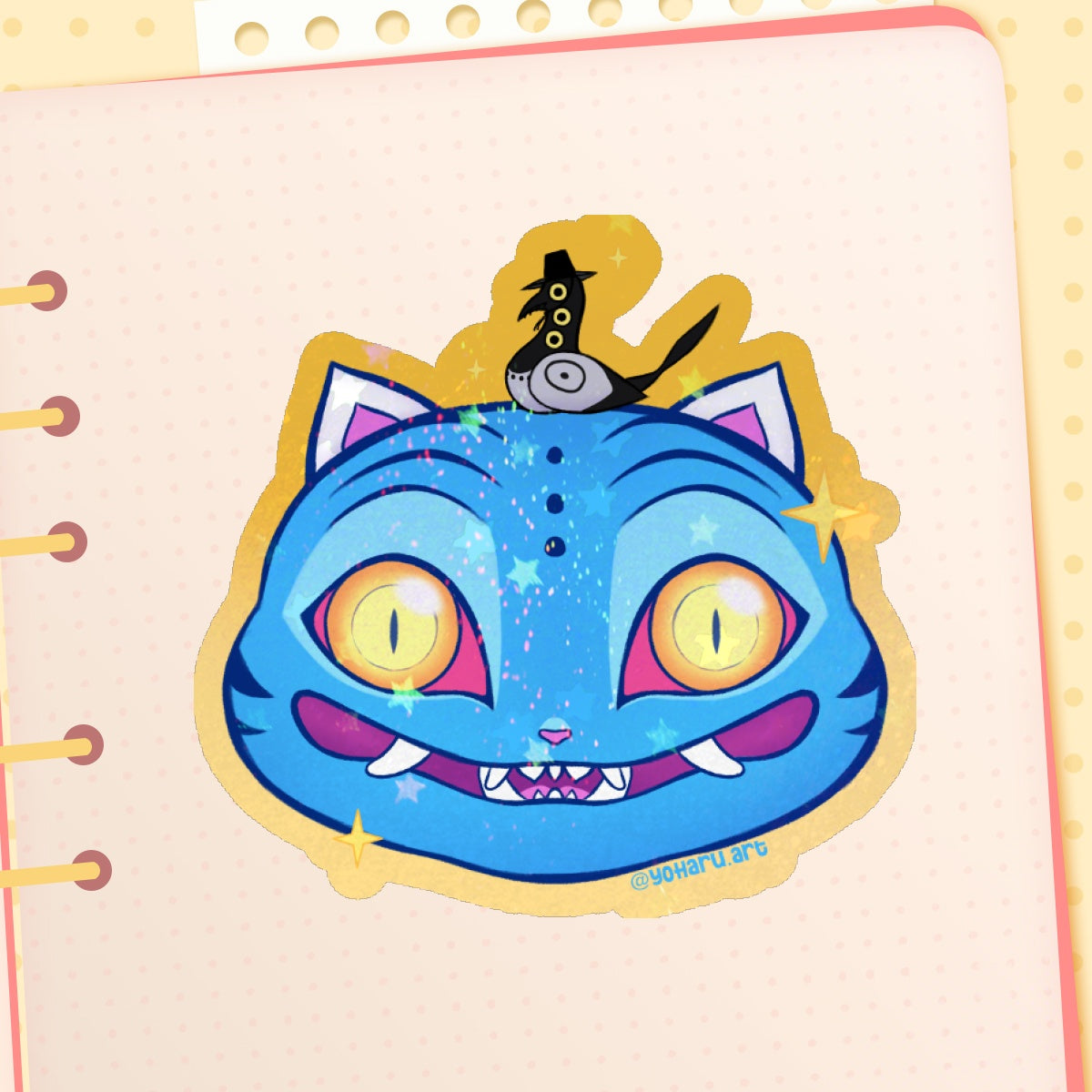 Derpy & Susy K-pop Demon Hunters Holographic Stars Sticker
