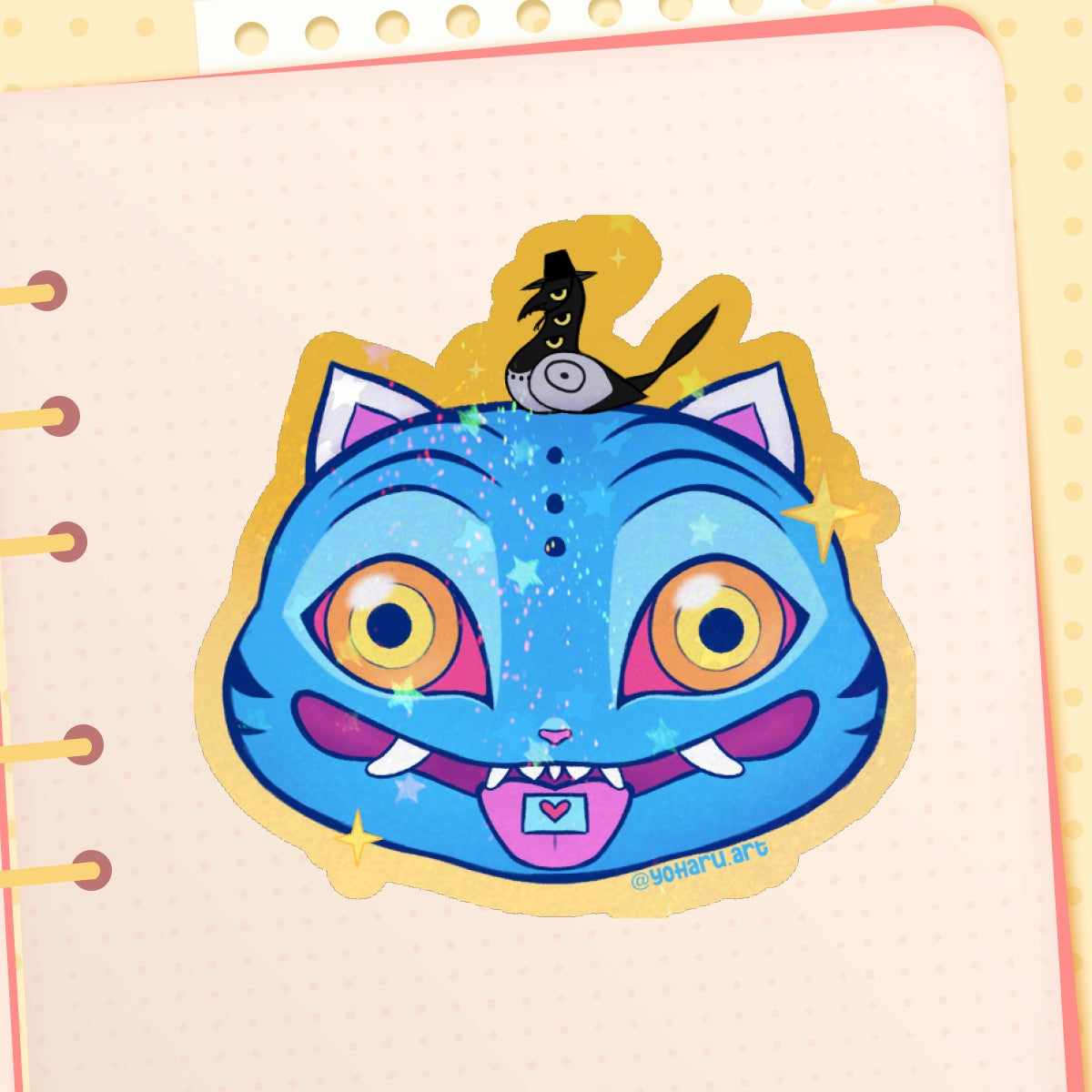Derpy & Susy K-pop Demon Hunters Holographic Stars Sticker