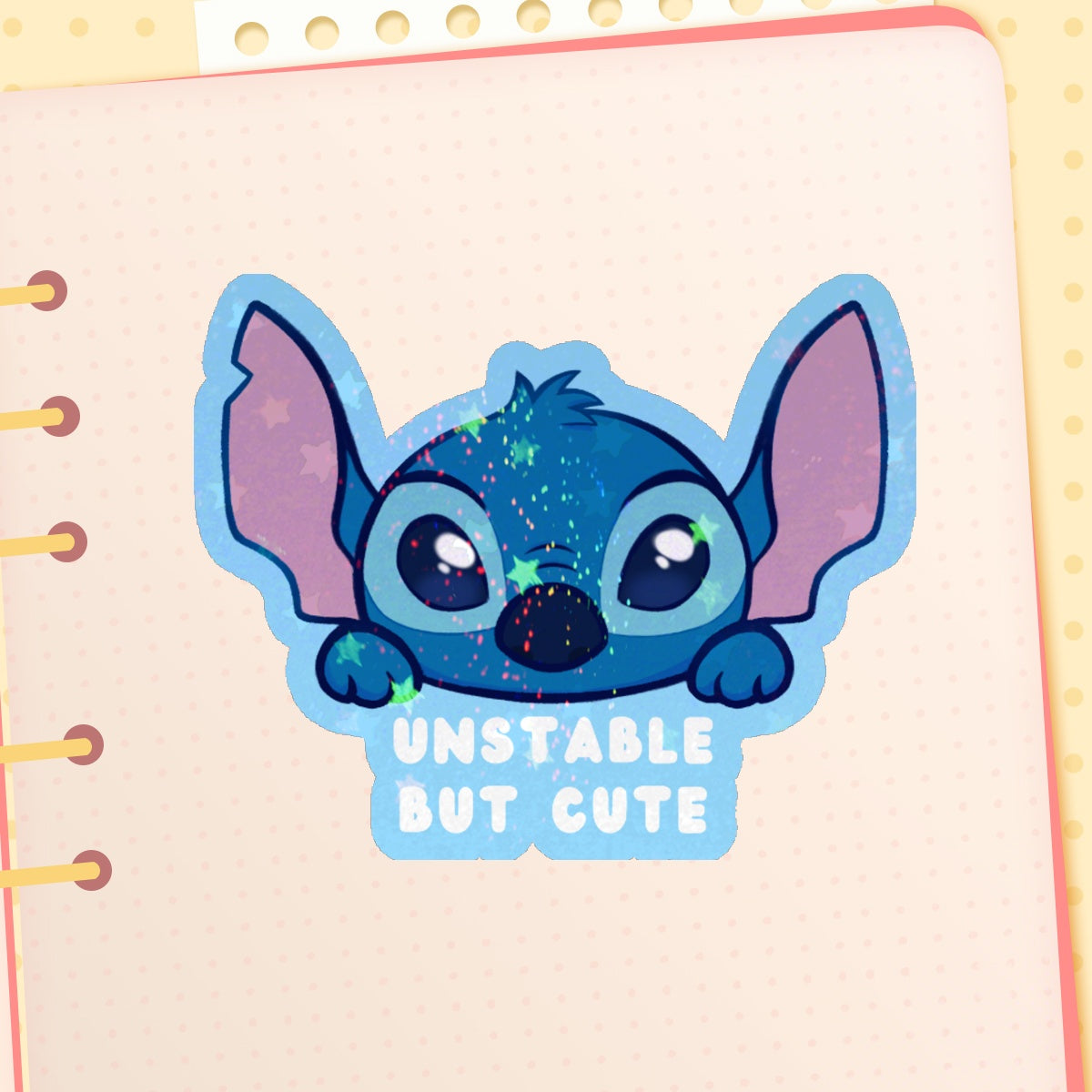 Holographic Stars Stickers with Personality