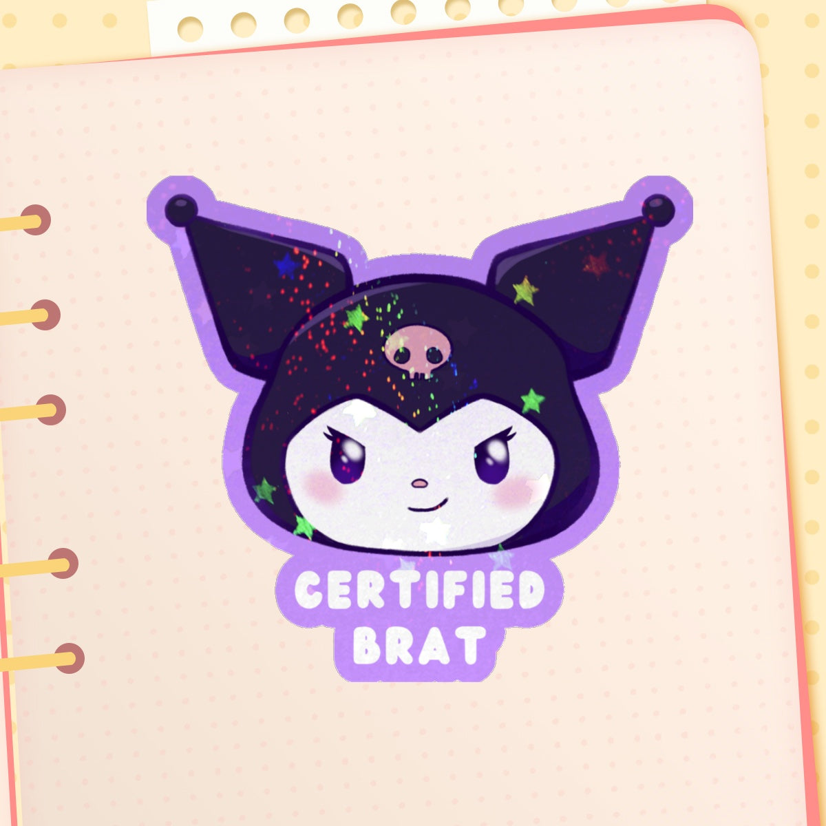 Holographic Stars Stickers with Personality