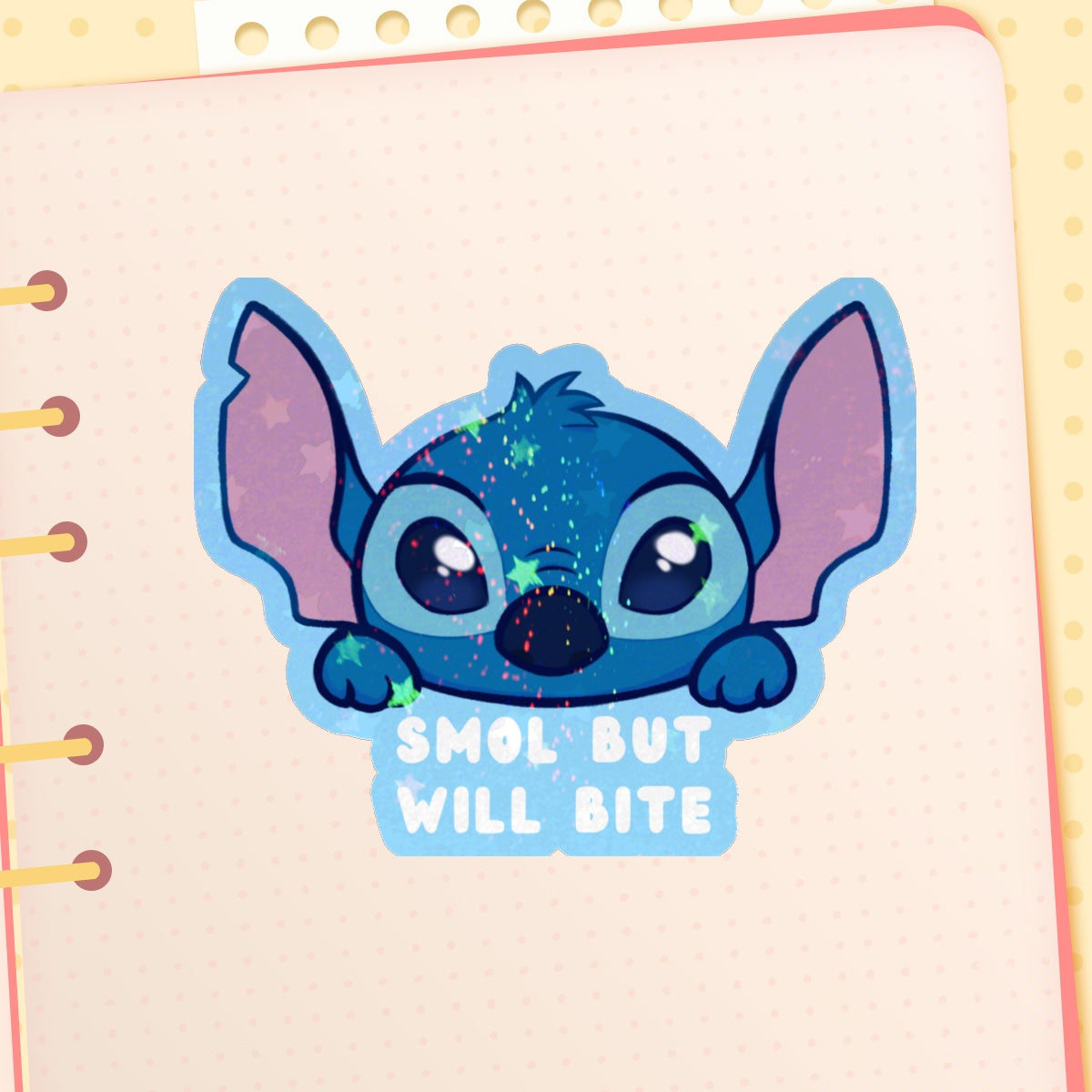 Holographic Stars Stickers with Personality