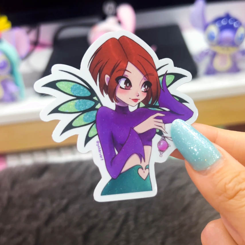 W.I.T.C.H. Glitter Stickers