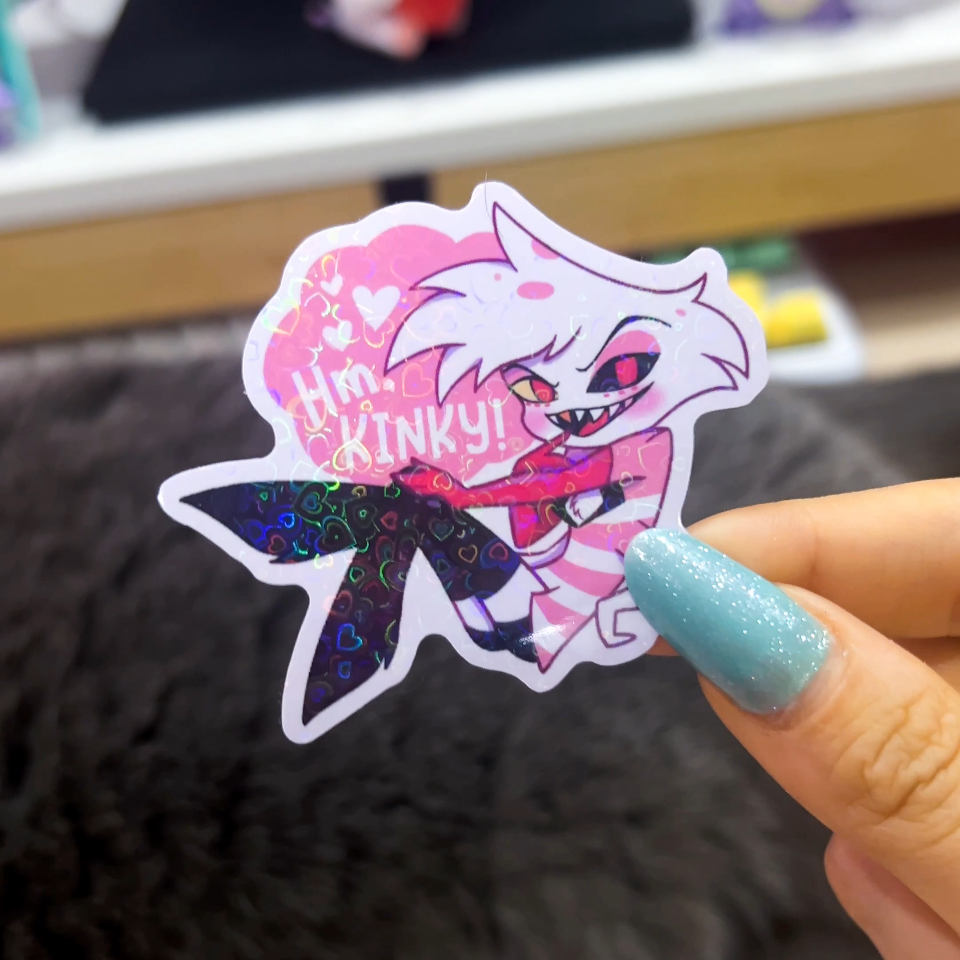 Hazbin Hotel Holographic Hearts Stickers