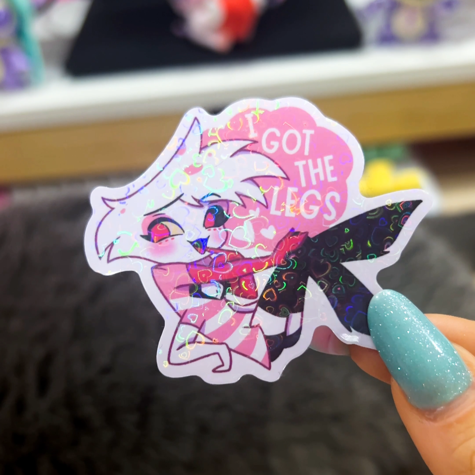 Hazbin Hotel Holographic Hearts Stickers