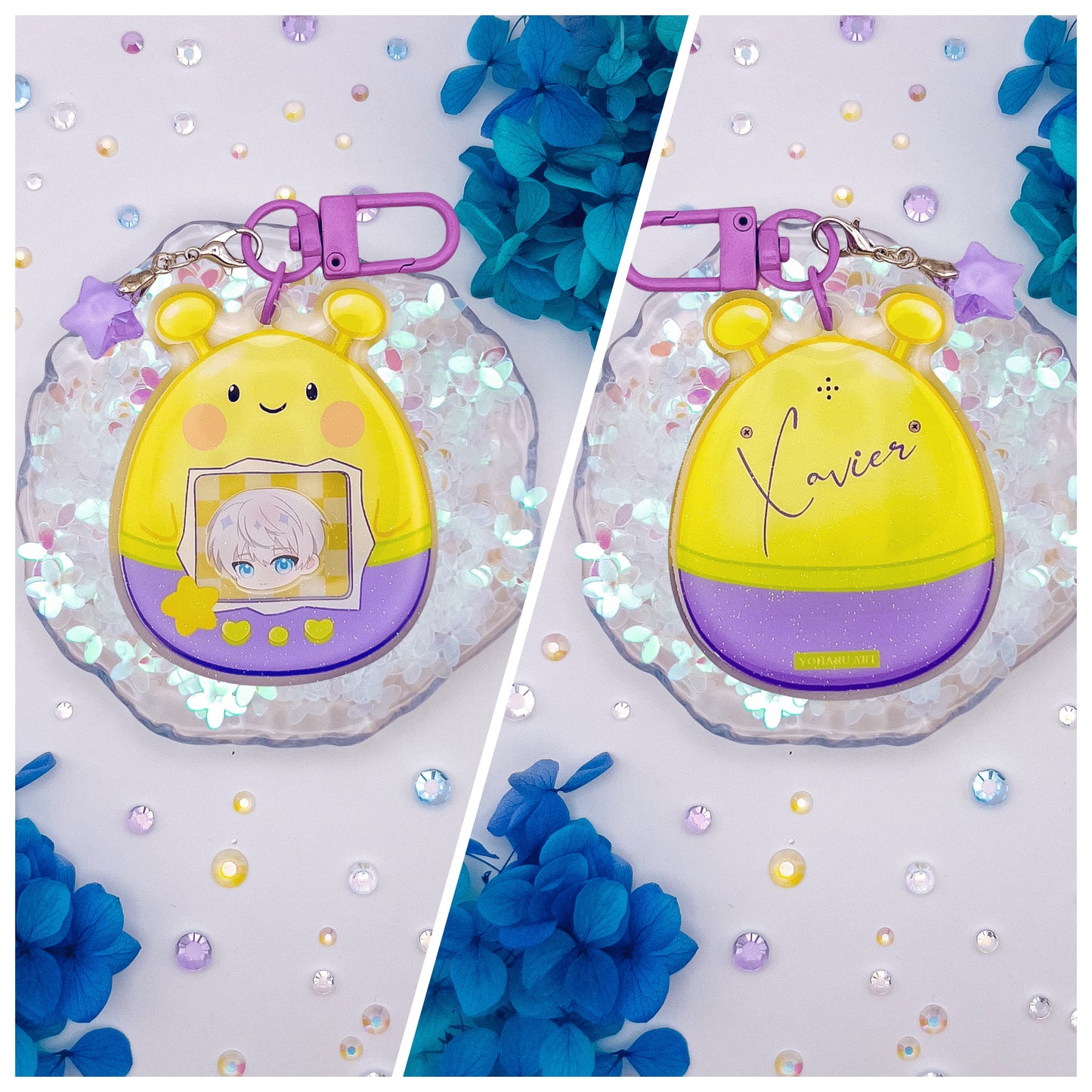 LADS Tamagotchi Glitter Epoxy Shaker Charms