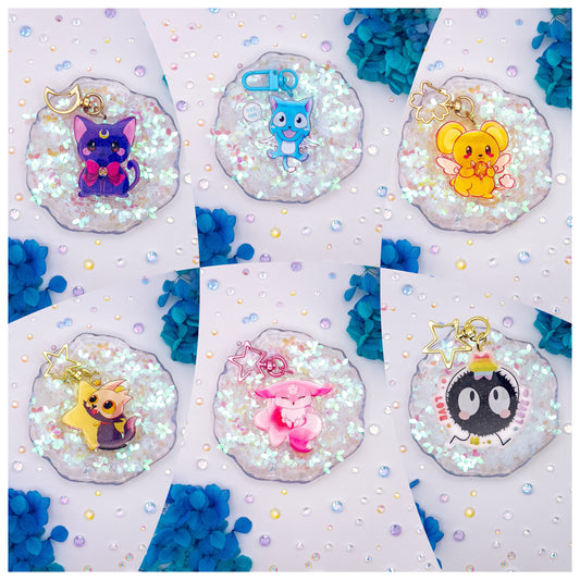Little Friends Glitter Epoxy Charms