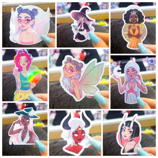 Original Characters Mixed Effects Stickers