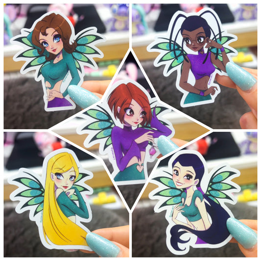 W.I.T.C.H. Glitter Stickers