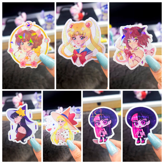 Magical Girls Mixed Effects Stickers