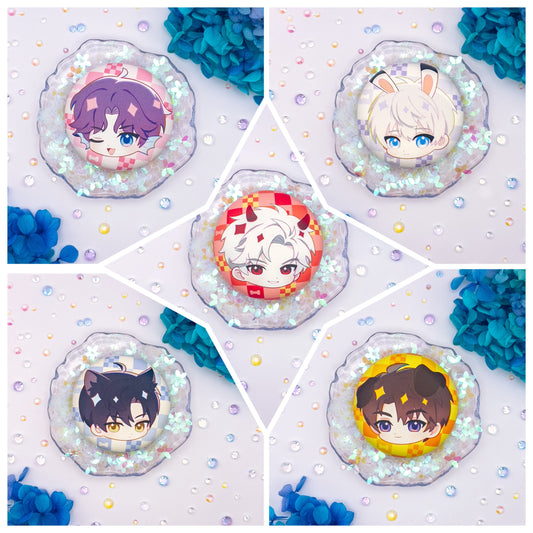 Love and Deepspace Plushie Button Pin