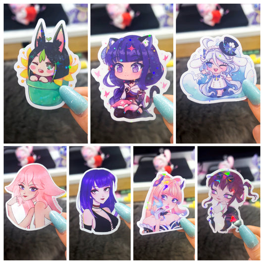 Genshin/Honkai Mixed Effects Stickers