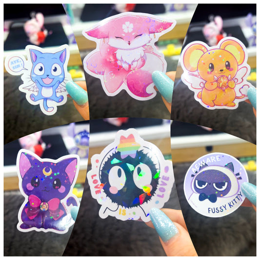 Little Friends Mixed Effects Stickers