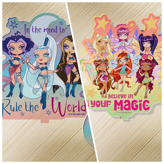 Winx & Trix Acrylic Standees